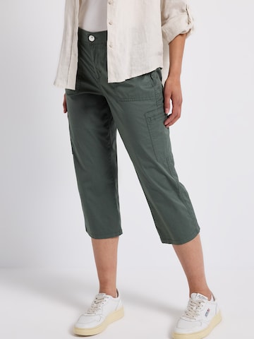 STREET ONE Slim fit Trousers in Green: front