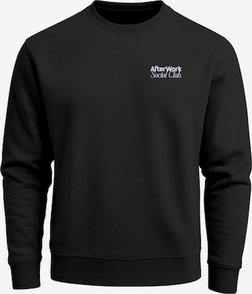 Neverless Sweatshirt 'After Work Social Club' in Black: front