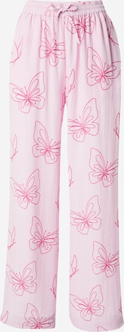 florence by mills exclusive for ABOUT YOU Loose fit Pants 'Sea Breeze' in Pink: front