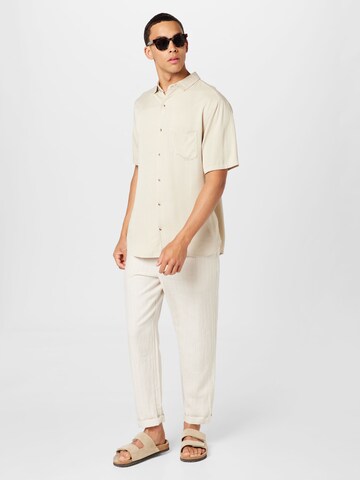 Cotton On Comfort fit Button Up Shirt in Beige