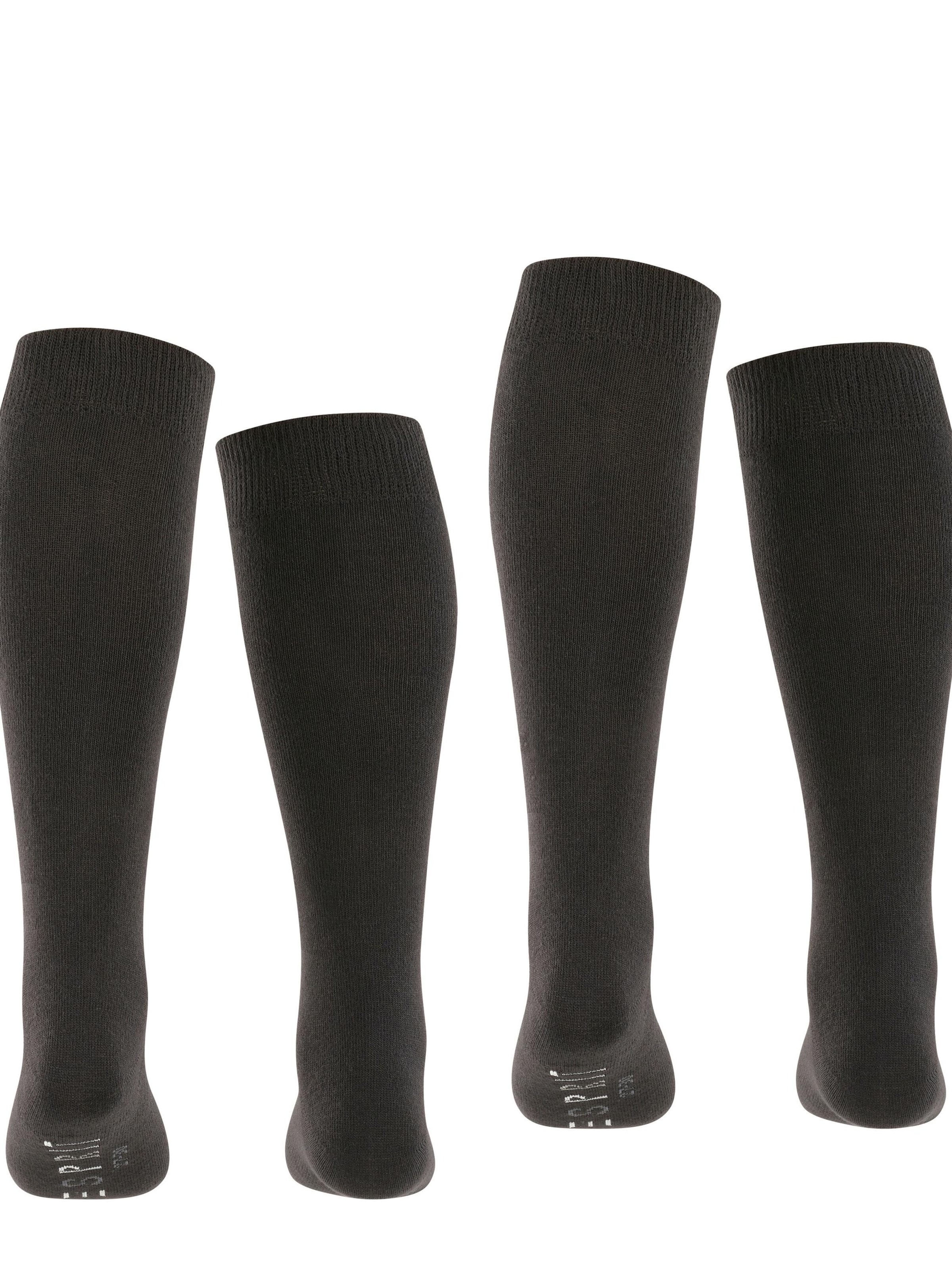 ESPRIT Socks 'Foot Logo 2-Pack' in Black