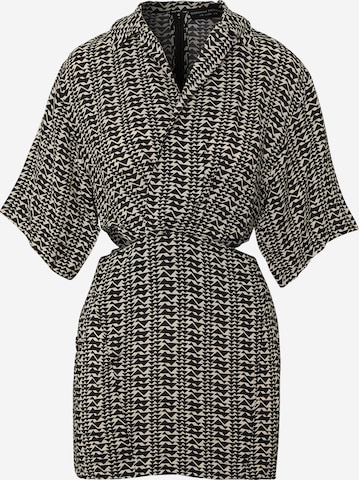 Dorothy Perkins Petite Jurk 'Ikat' in Zwart: voorkant