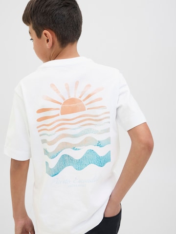 T-Shirt 'JORCanggu Summer' Jack & Jones Junior en blanc