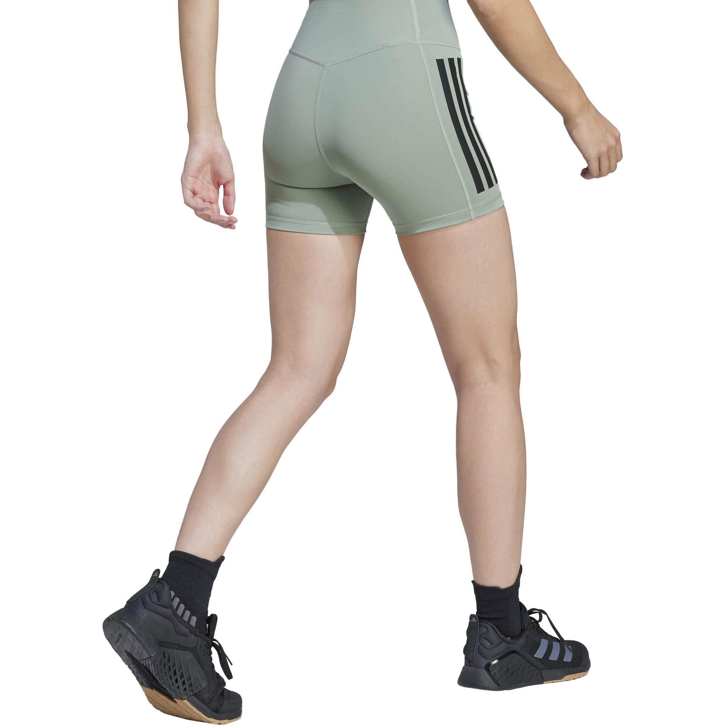 ADIDAS PERFORMANCE Skinny Workout Pants 'Optime' in Green