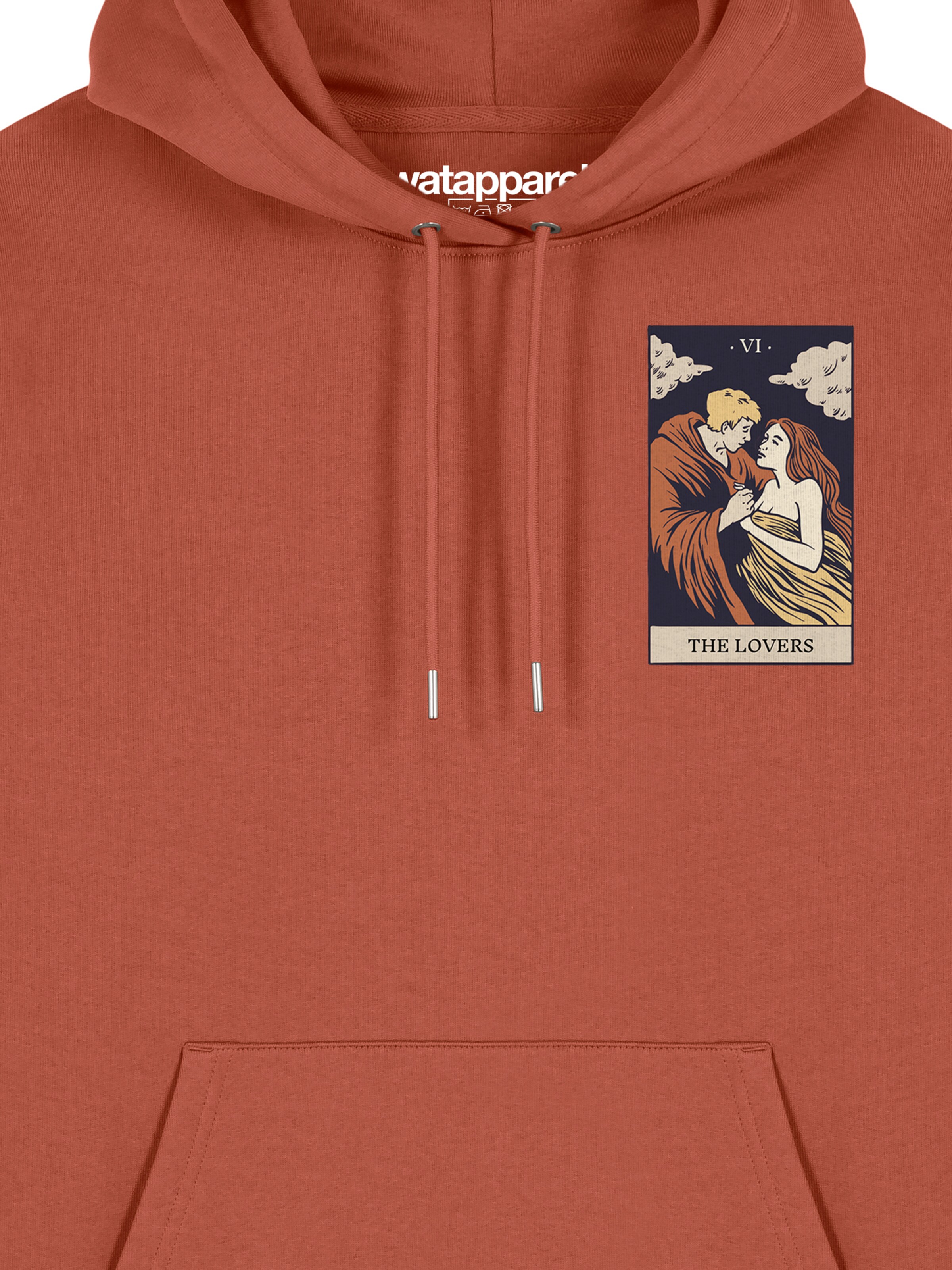 Watapparel Sweatshirt ' Tarot The Lovers ' in Bruin