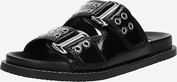 juoda STEVE MADDEN Šlepetės 'Agent': priekis