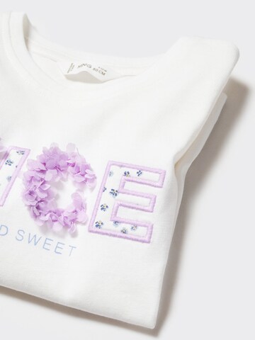 MANGO KIDS T-shirt 'NICE' i vit