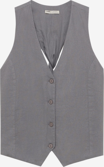 Pull&Bear Gilet de costume en gris, Vue avec produit
