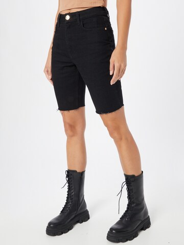 River IslandSkinny Traperice - crna boja: prednji dio