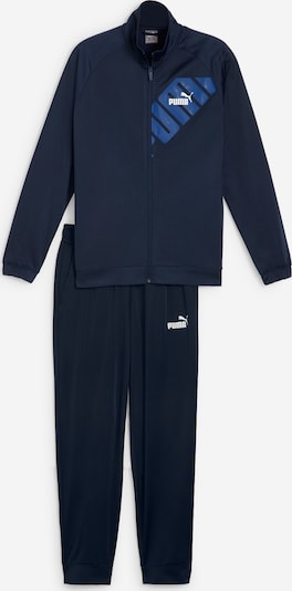 PUMA Trainingspak 'Power Poly' in de kleur Blauw / Marine / Wit, Productweergave