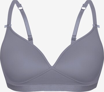 sassa T-shirt Bra 'SUSTAINABLE MICRO' in Blue: front