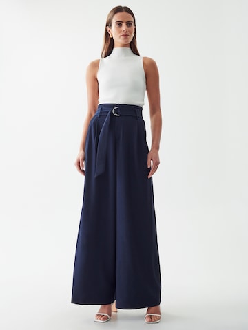 Willa Wide Leg Hose 'DIDDY PANTS' in Blau