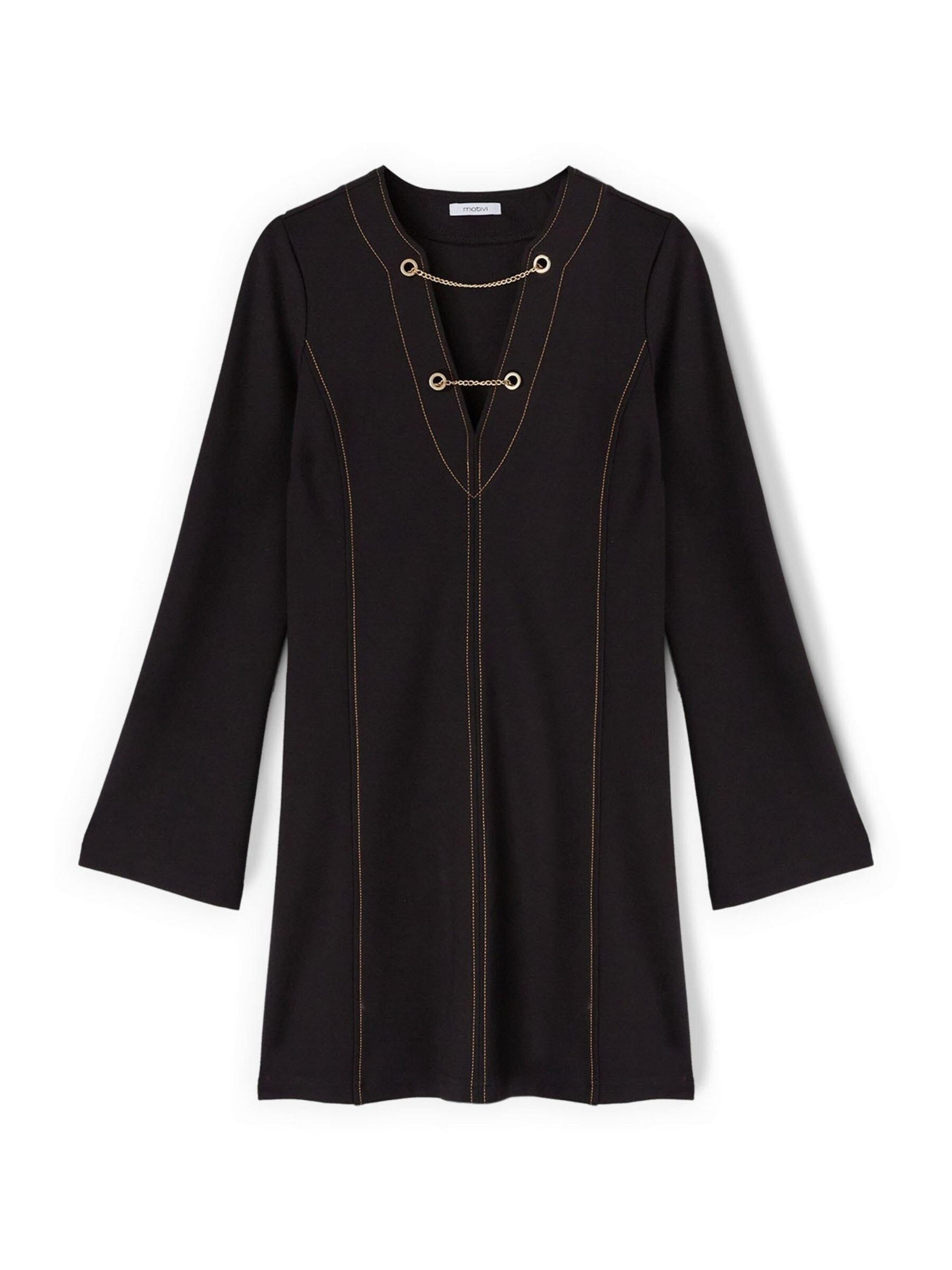 MOTIVI Kleid‌‌‌ in Schwarz: Vorderseite