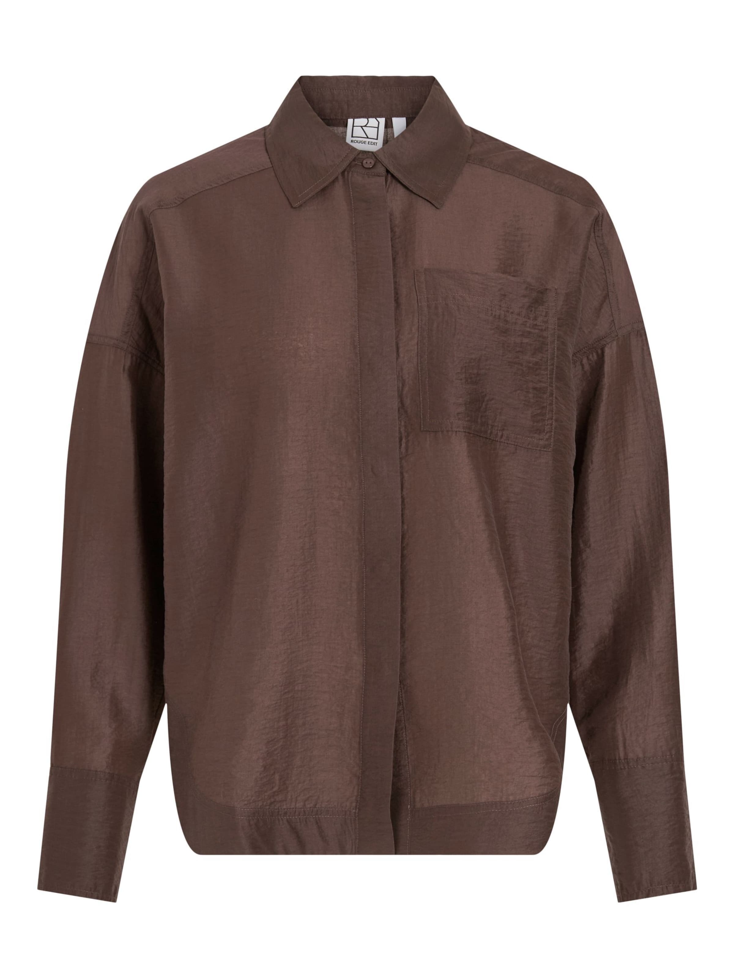 ROUGE EDIT Blusa en M en marrón, Vista del producto