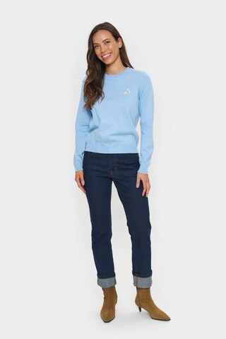 SAINT TROPEZ Pullover 'Valentina' i blå