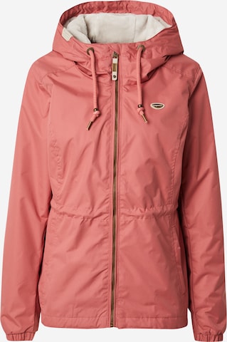 Ragwear Between-Season Jacket 'DANKKA' in Pink: front