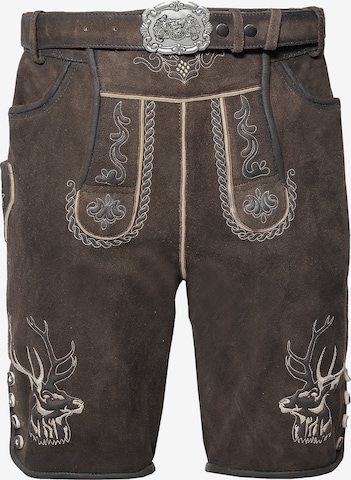 Rißberg Trachtenhose in Braun: Vorderseite