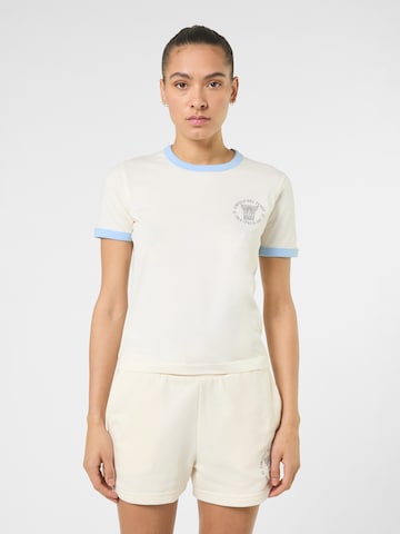 FILA Shirt 'MARLIA regular graphic ringer t-shirt' in Wit: voorkant