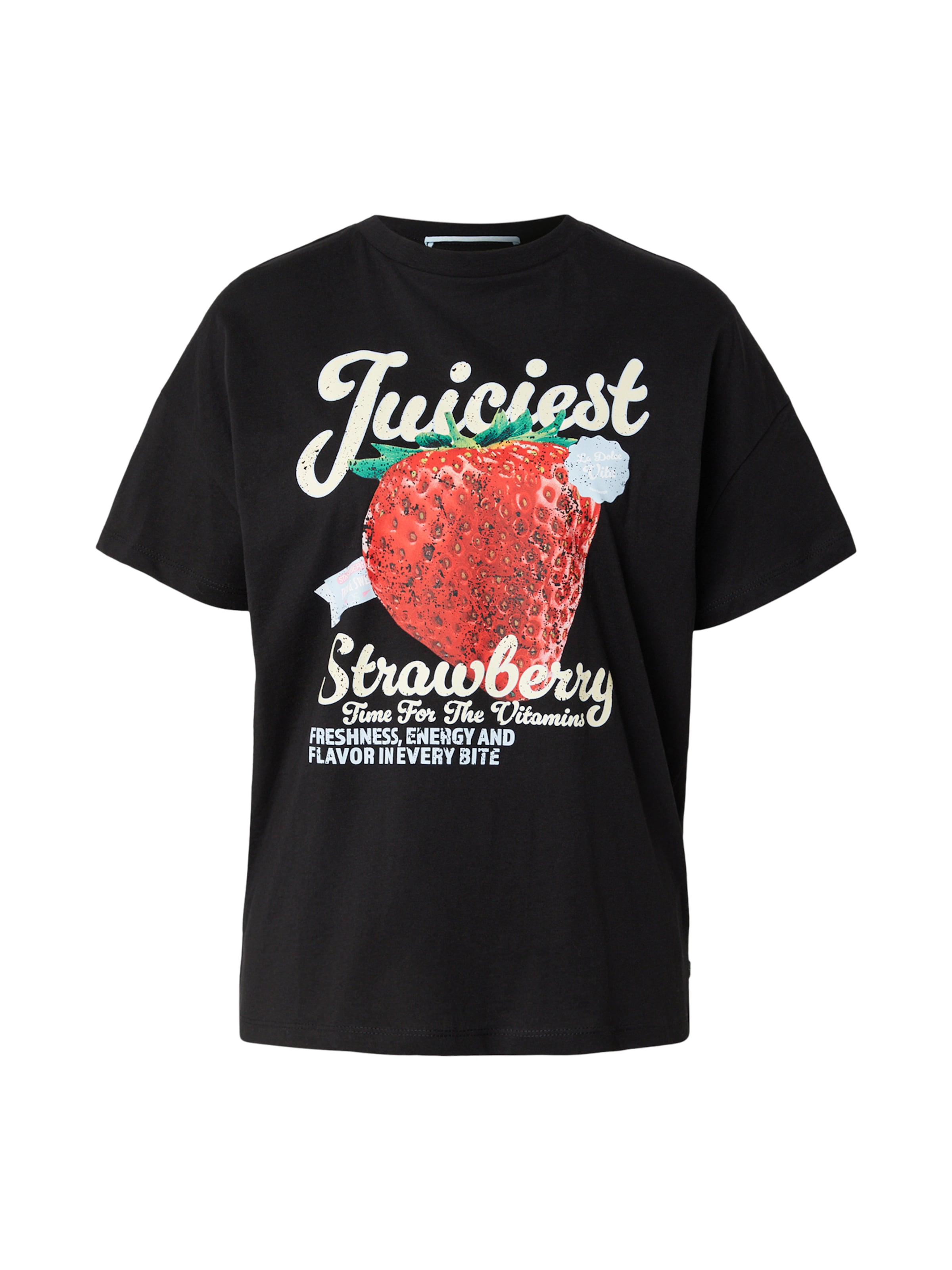 QS T-Shirt in Schwarz: Vorderseite