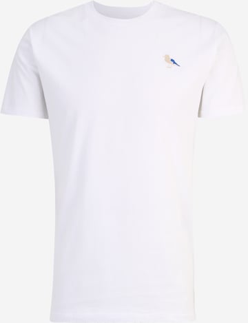 T-Shirt 'Embro Gull' Cleptomanicx en blanc : devant