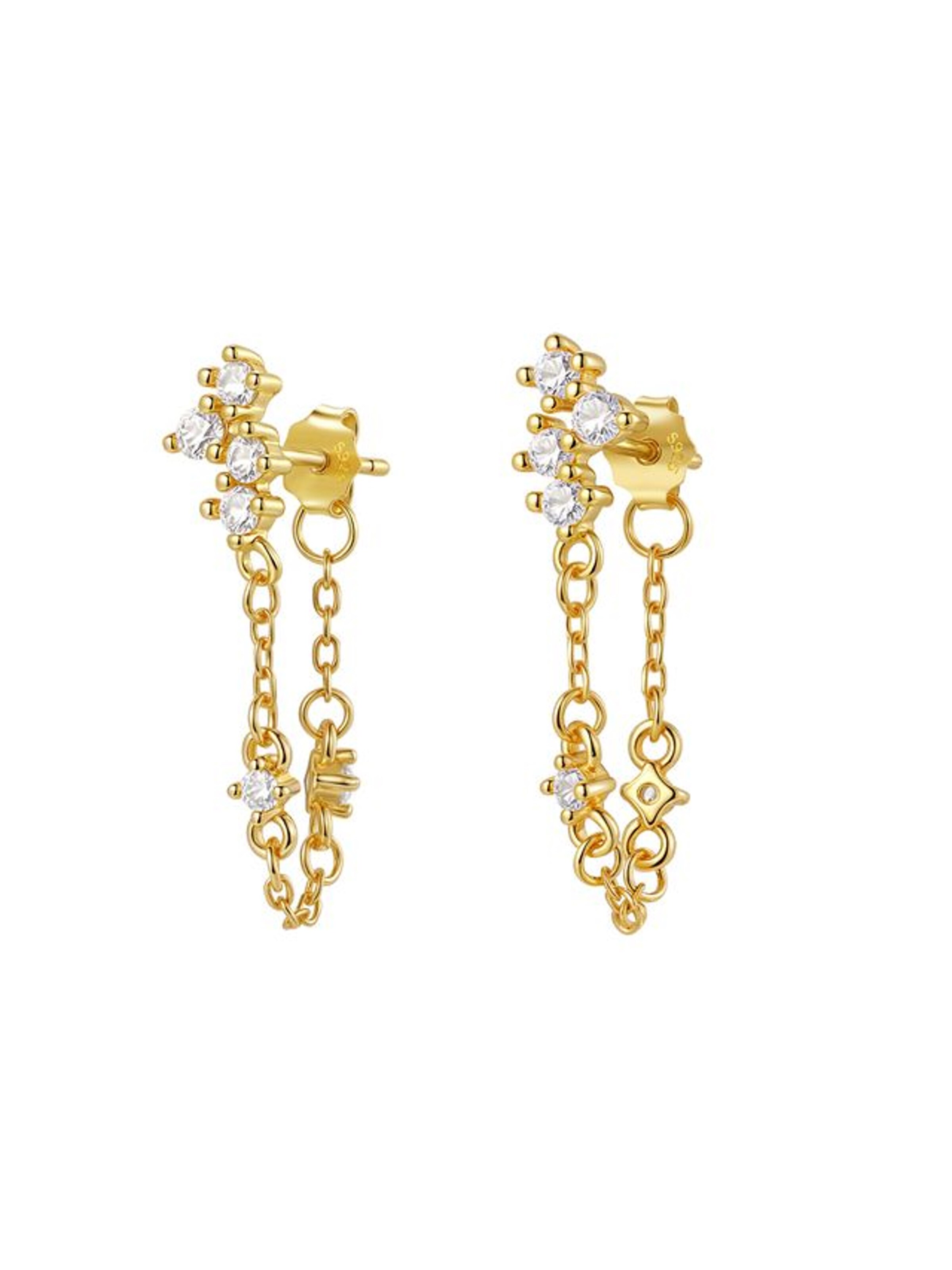 Hey Happiness Earrings 'Cluster Blossom' in Gold: front