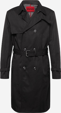 HUGO Red Between-seasons coat 'Maluks' in Black: front