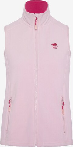 Polo Sylt Vest in Pink: front