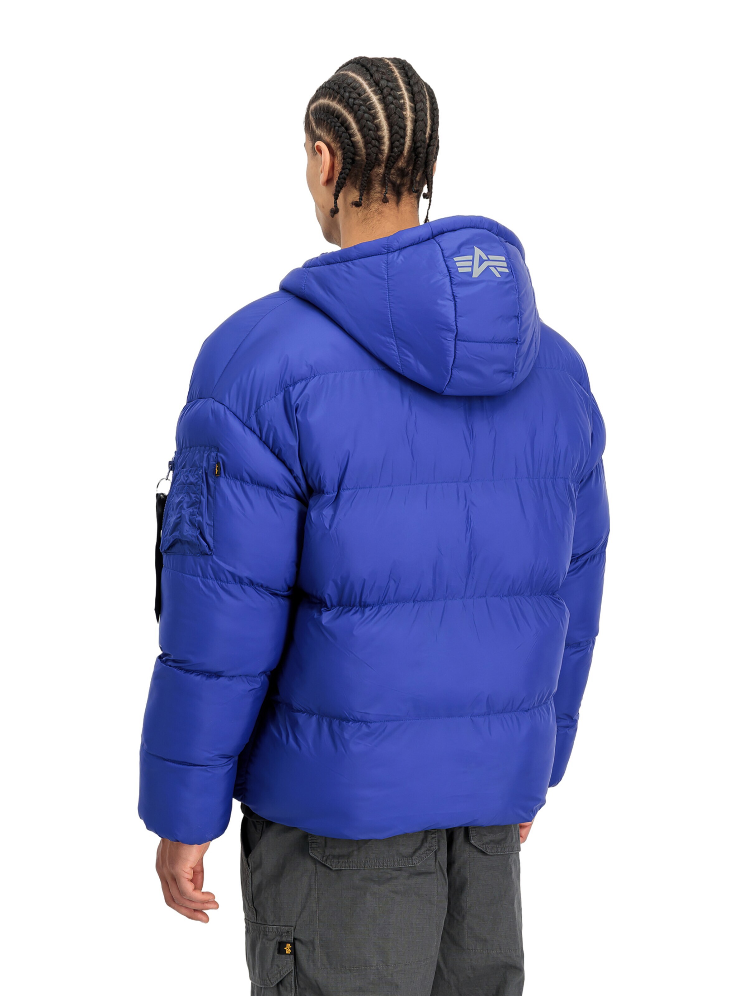 ALPHA INDUSTRIES Winter Jacket 'MA-1' in Blue