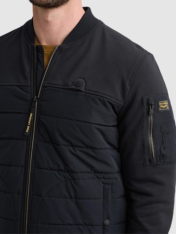 PME Legend Tussenjas 'Hybrid jacket with zipper closure and flight pocket' in Blauw