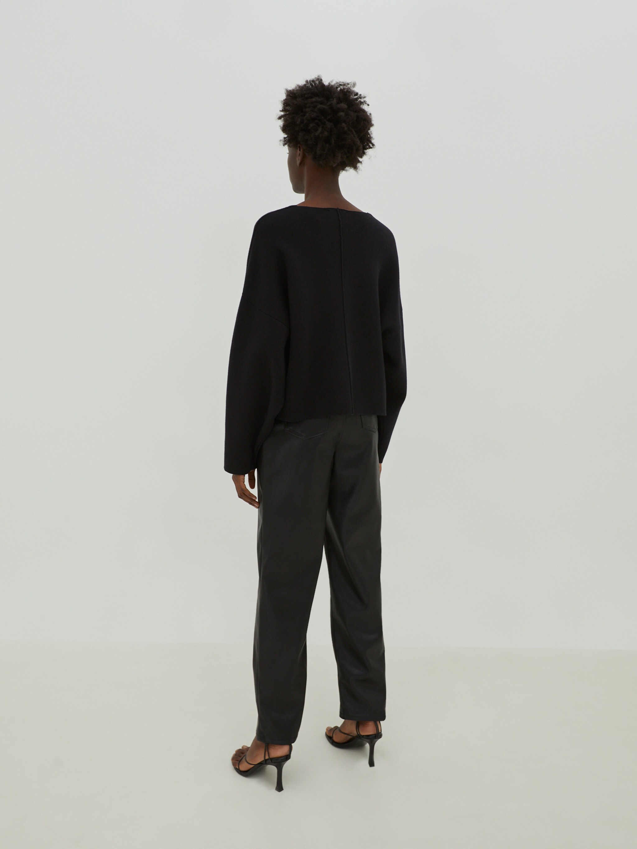 EDITED Produkte Kunstlederhose 'Casey' schwarz
