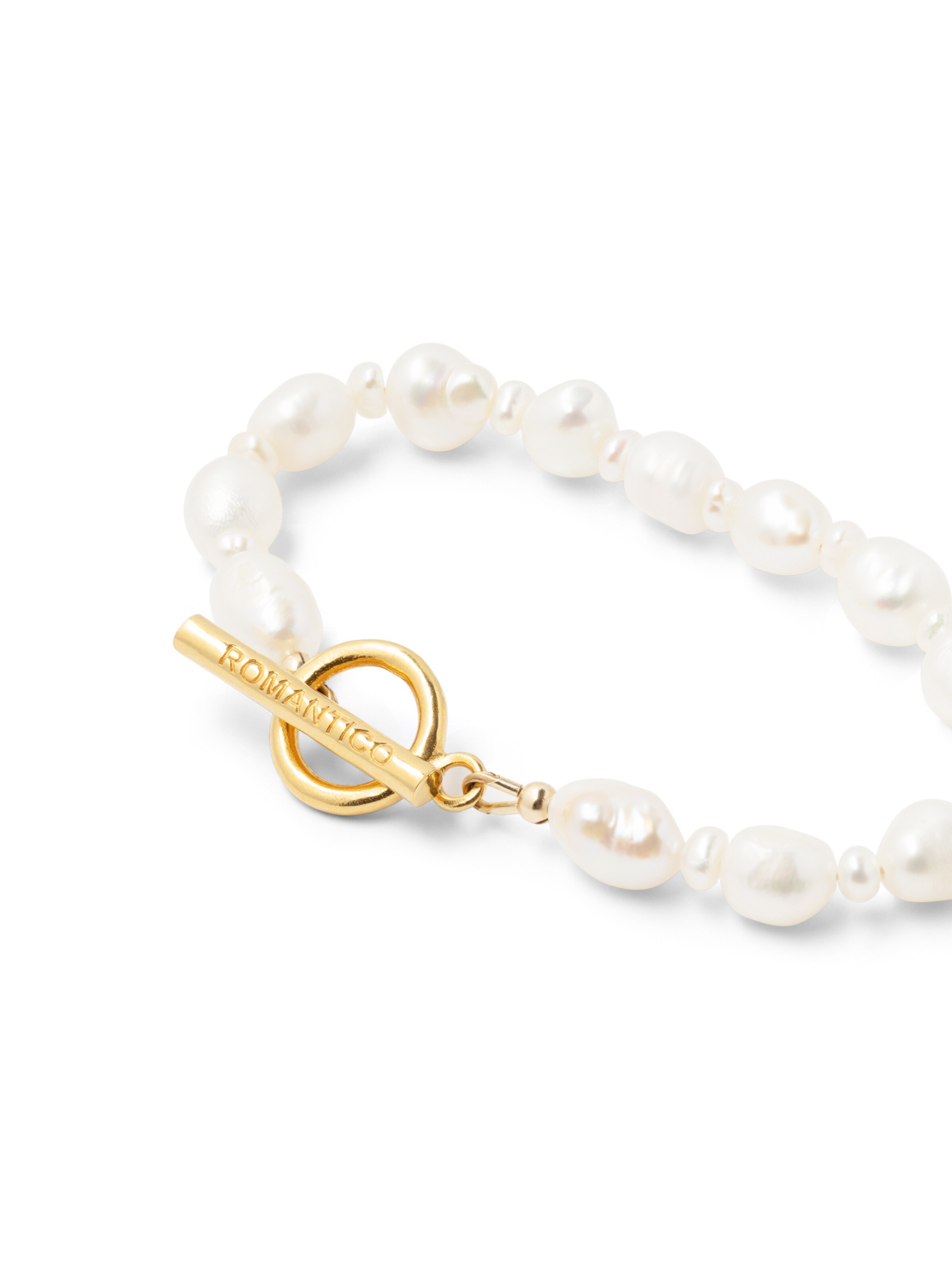 ROMANTICO ROMANTICO Armbånd 'Hadita' i hvid