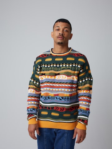 Pull-over 'Enzo' ABOUT YOU x Benny Cristo en mélange de couleurs : devant