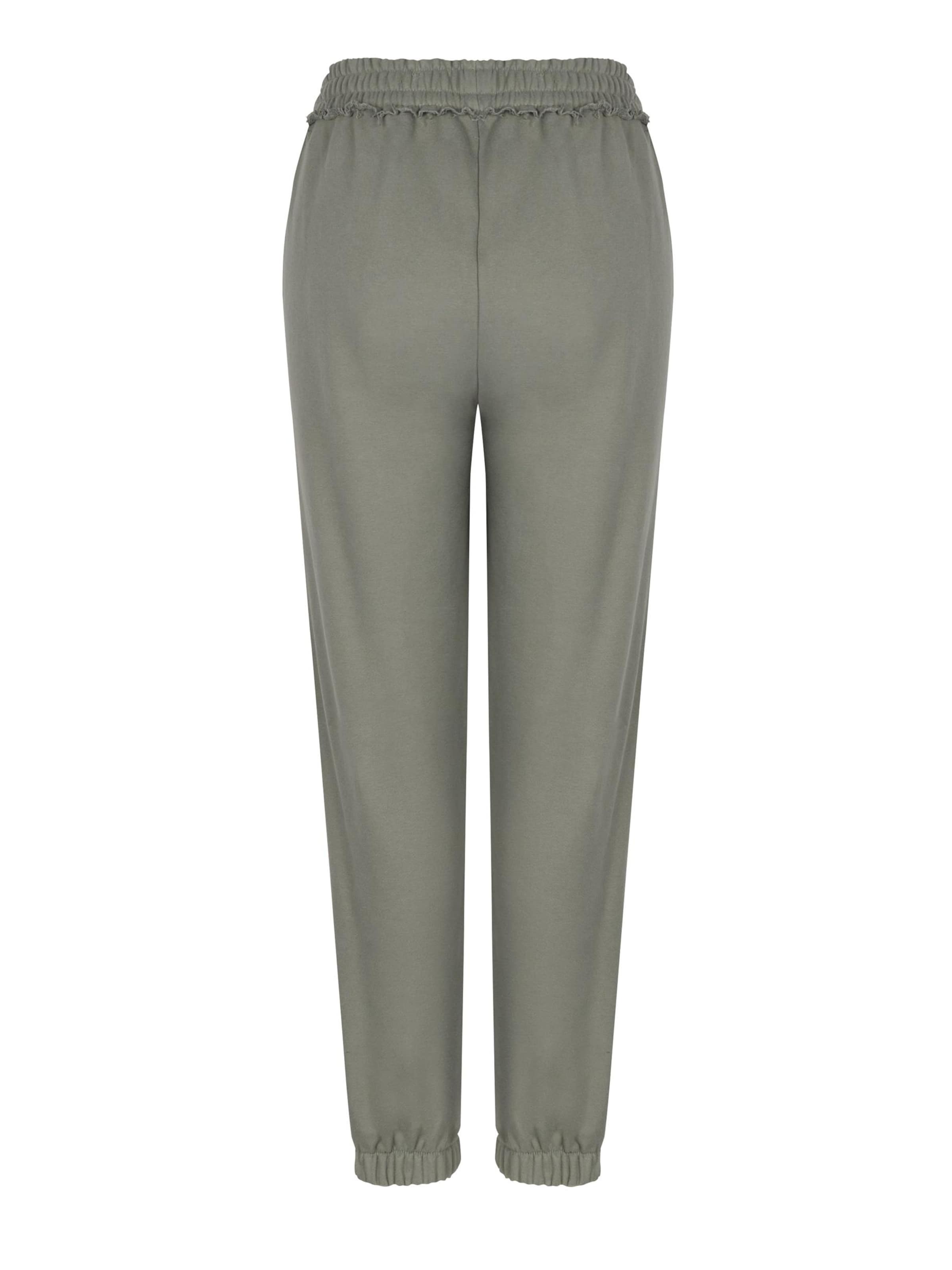 FEMSSY Loose fit Pants 'LAZE SWEATPANTS GREEN' in Green