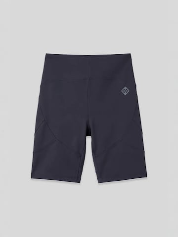 Tommy Life - Tapered Leggings 'Gamaschen' em cinzento: frente