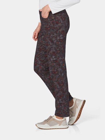 Regular Pantalon 'CARLA' Goldner en gris