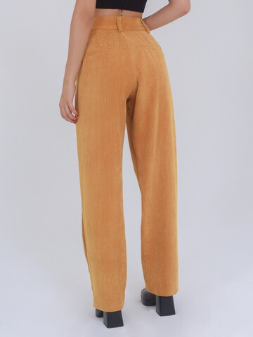 FRESHLIONS Wide Leg Hose ' Alma ' in Braun