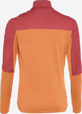 VAUDE Athletic Sweater 'Livigno' in Orange
