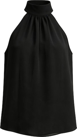 Lilysilk Bluse 'Seidengeorgette Top mit Neckholder' in Schwarz: Vorderseite