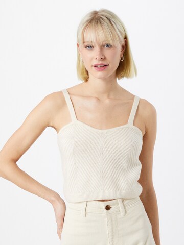 VERO MODA Gebreide top 'JOLEEN' in Wit: voorkant