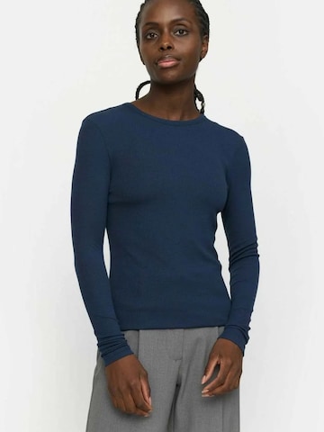 Soft Rebels Shirts 'Fenja' i blå: forside