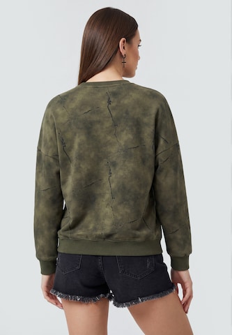 Sweat-shirt myMo ROCKS en vert