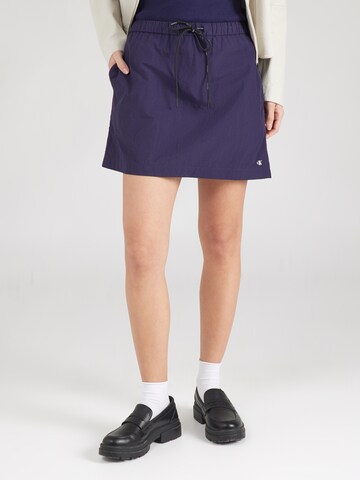 Calvin Klein Jeans Rock in Blau: Vorderseite