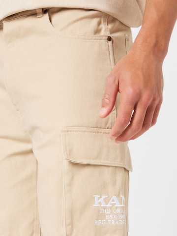 Regular Pantalon cargo Karl Kani en beige