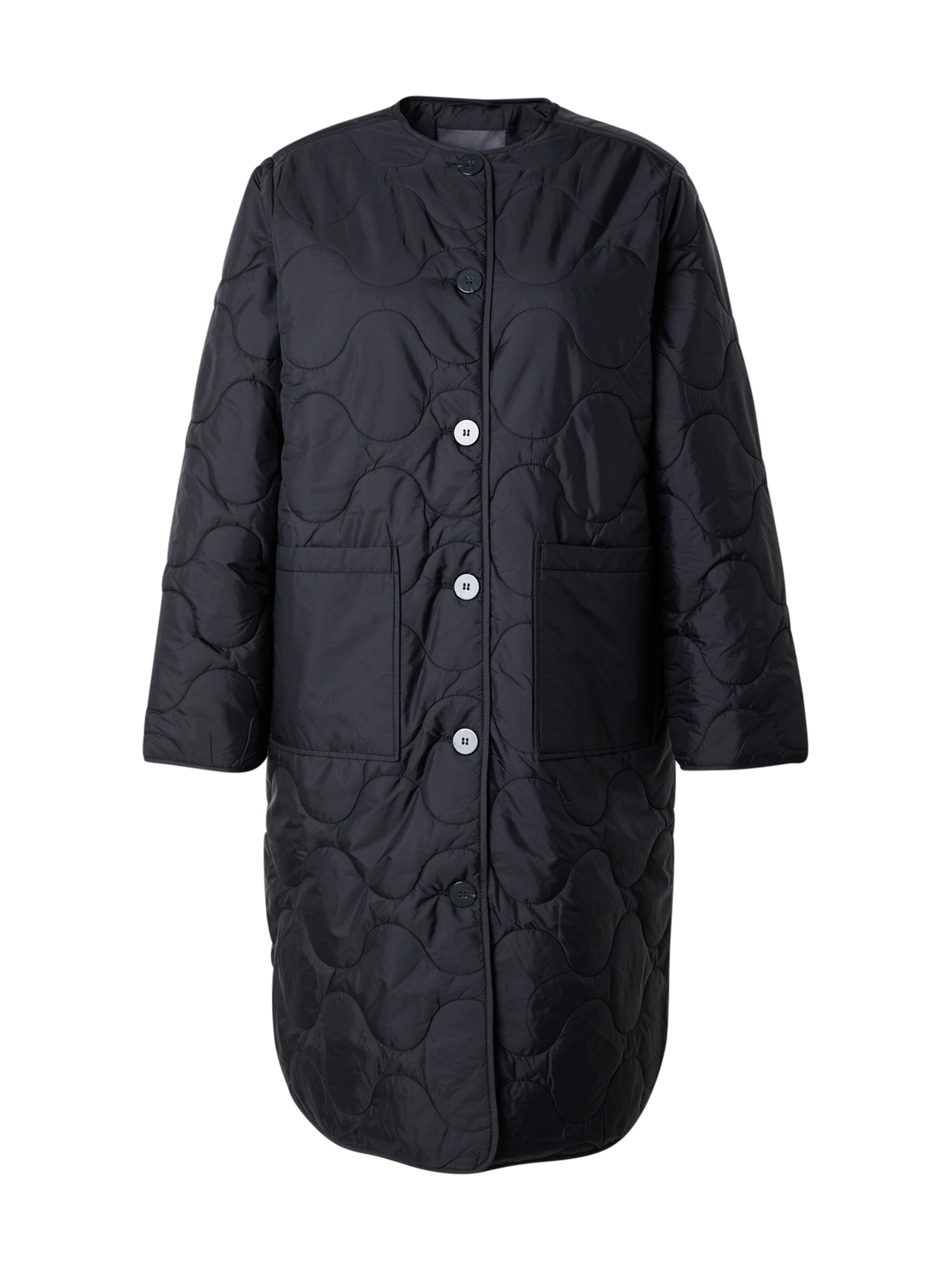 Palton de primăvară-toamnă 'CARSandy' de la ONLY Carmakoma pe negru: față