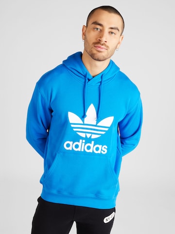 ADIDAS ORIGINALS Sweatshirt 'Adicolor Classics Trefoil' i blå: forside