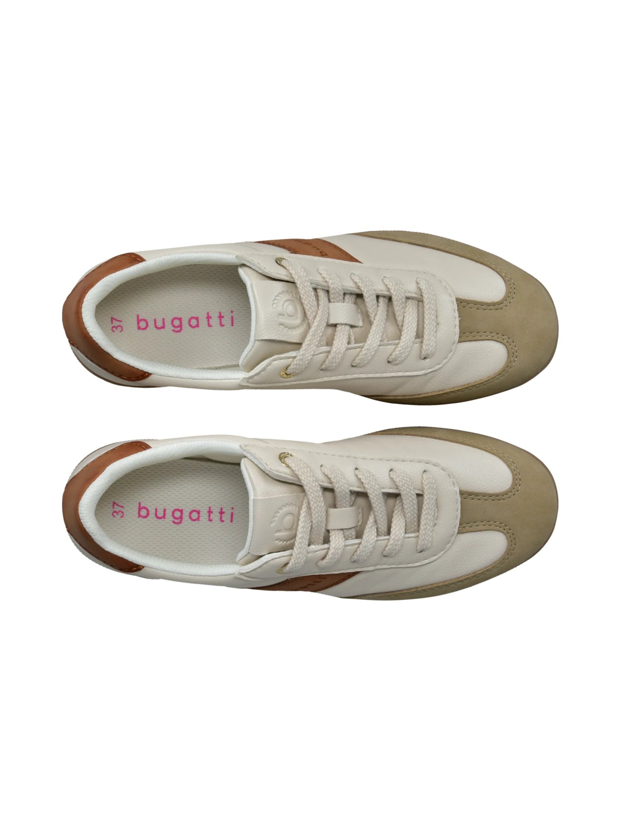 Sneaker low de la bugatti pe bej