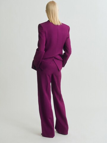MANGO Regular Bandplooibroek 'ANNA' in Roze