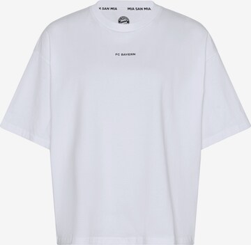 FC BAYERN MÜNCHEN Oversized Shirt 'Sports' in White: front
