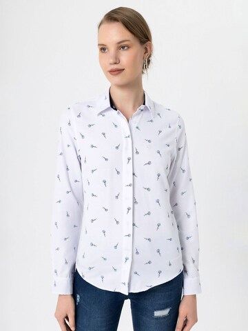 Camicia da donna di Dandalo in bianco: frontale