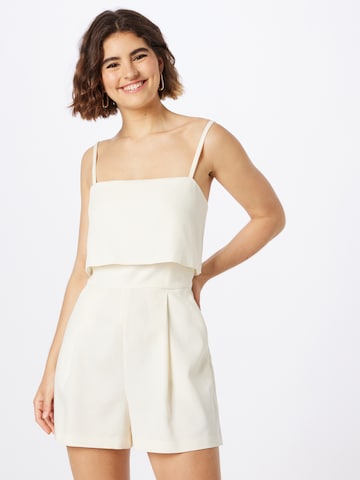 Club Monaco Jumpsuit in Wit: voorkant